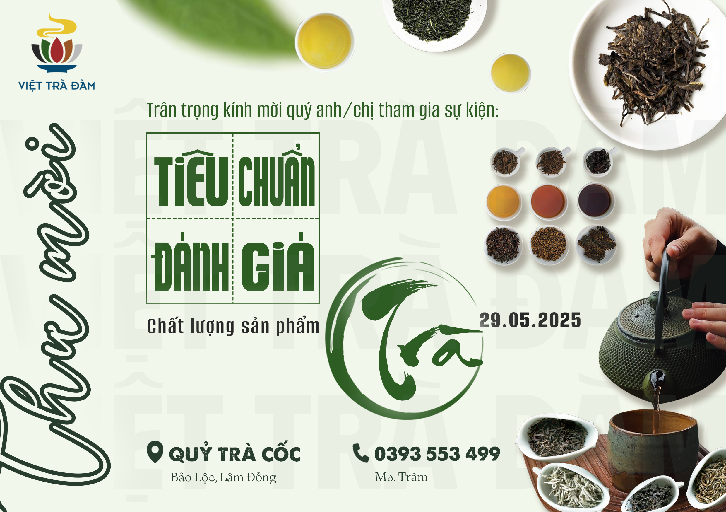 TrÀ ĐÀm #5: TiÊu ChuẨn ĐÁnh GiÁ ChẤt LƯỢng SẢn PhẨm TrÀ